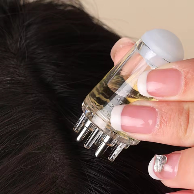 2 in 1 Hair Oil Applicator With Micro Massage Balls