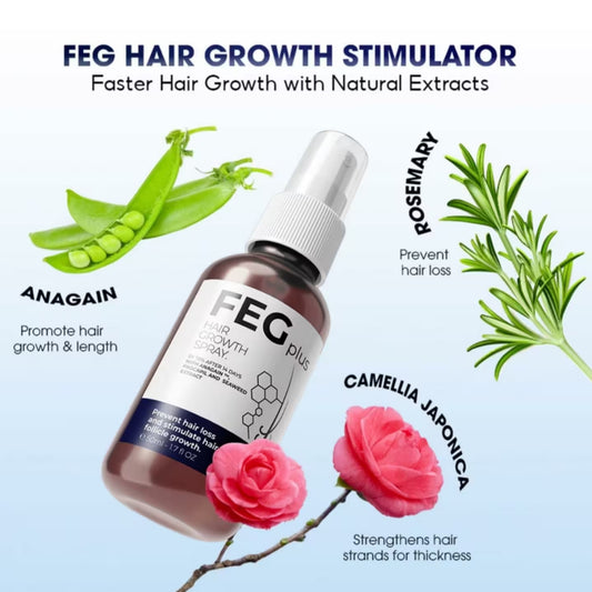 FEG Plus Hair Regrowth Oil (USA Imported) – Hair Fall Control, Hairline Repair & Fast Regrowth