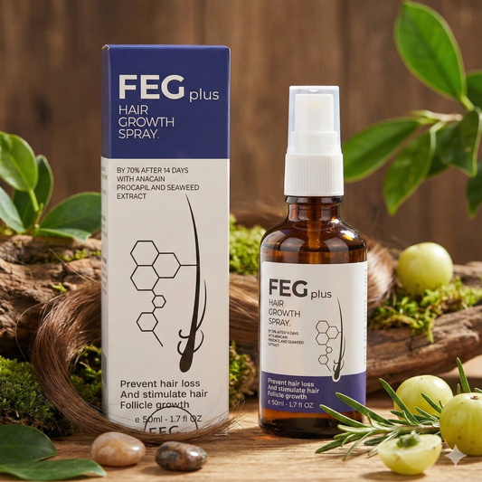 FEG Plus Hair Regrowth Oil (USA Imported) – Hair Fall Control, Hairline Repair & Fast Regrowth