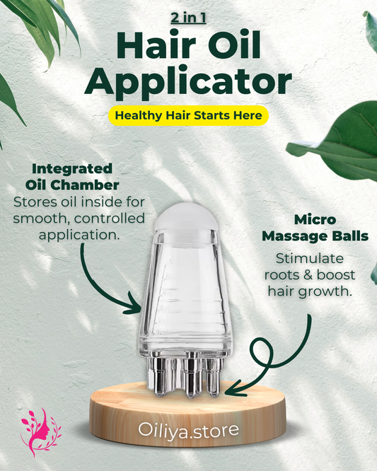 2 in 1 Hair Oil Applicator With Micro Massage Balls