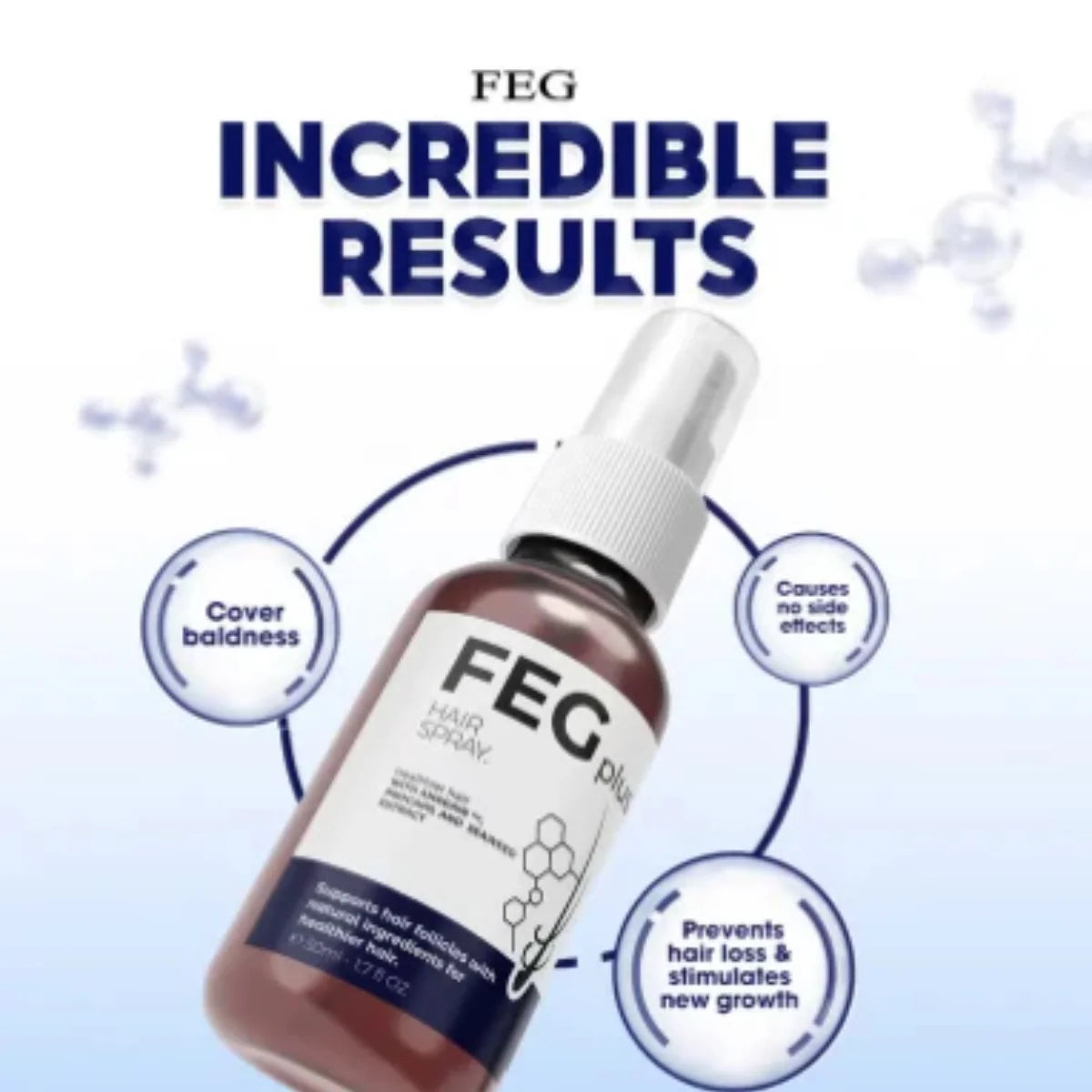 FEG Plus Hair Regrowth Oil (USA Imported) – Hair Fall Control, Hairline Repair & Fast Regrowth