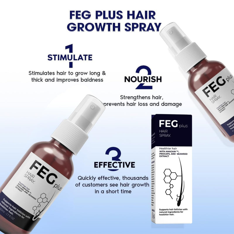 FEG Plus Hair Regrowth Oil (USA Imported) – Hair Fall Control, Hairline Repair & Fast Regrowth